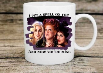 Hocus Pocus Inspired I put a spell on you PNG, No physical product, Digital download 1049210079