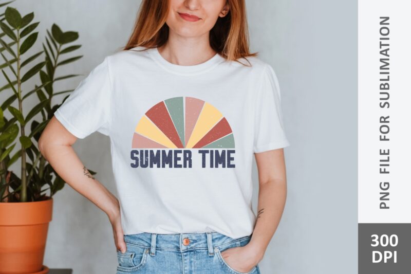 Retro Summer t shirt designs sublimation bundle, Retro summer Png files, Vintage summer t shirt designs bundle