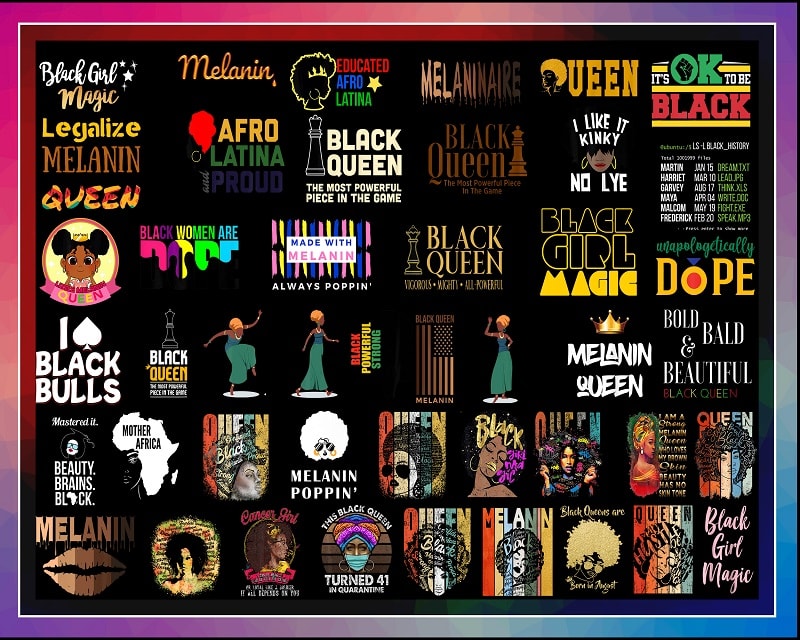 410 Black Queen Bundle PNG, Afro Clipart, Melanin PNG, Black Girl Magic, Strong Black Queen PNG, Black Pride, Afro Women, Digital Download 996868602