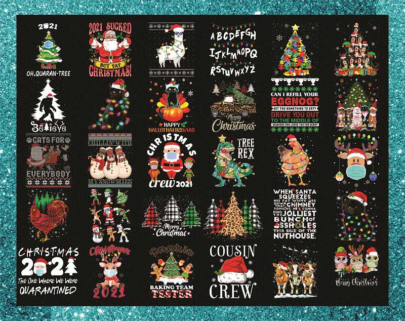 120 Christmas Png Designs, Funny Christmas PNG Files, Watercolor Png, Winter Png, Xmas Png, Tree Rex Png, Chsitmas Bundles, Instant Download 897569099