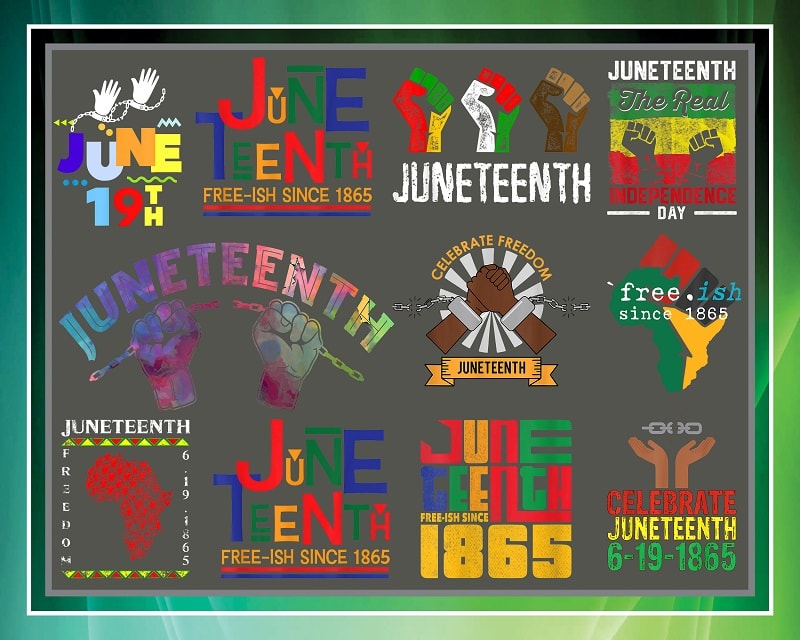 Bundle 29 CELEBRATING JUNETEENTH 1865 Png, Juneteenth Png, Black Queen Png, Black History Month Pride 2021, Black History Png, Cricut Files 1000261875