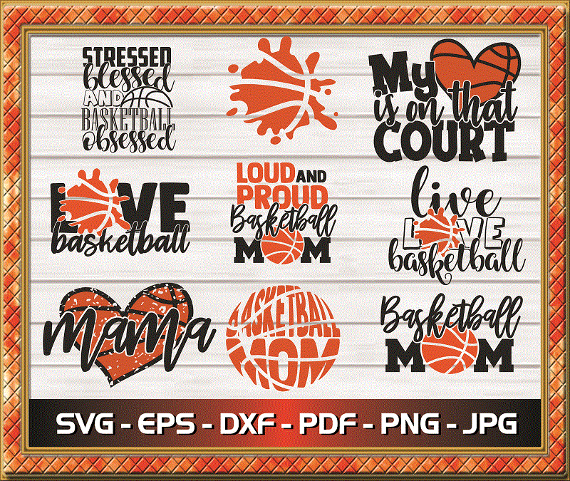 Bundle 20 Basketball SVG, Basketball Clipart, Sports Svg, Love Basketball, Printable Vector Clip Art, SVG Cut Files Instant Download 802332812