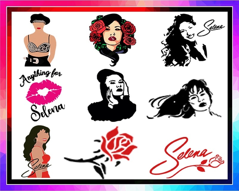 Bundle 34 Design Selena Svg, Png, Pdf, Dxf, Cutting file for Cricut, Sublimation, Digital Download 1022516940