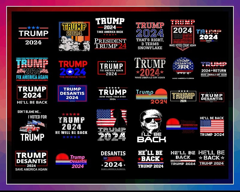 98 Designs Trump 2024, Trump 2024 PNG, Sublimation Design, Sublimation Download, Election 2024 Sublimation, Election 2024, Trump Cut file 1006742590