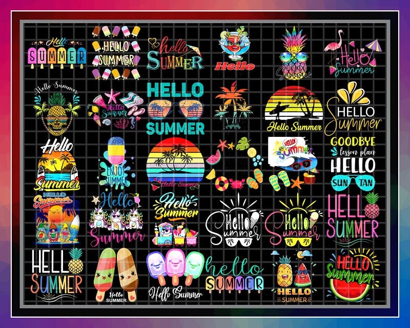 92 Designs Hello summer PNG Bundle, Summer Vibes, Beach, Gnome summer, funny summer, Sublimation, Summer Vacation, Digital download 1006797175