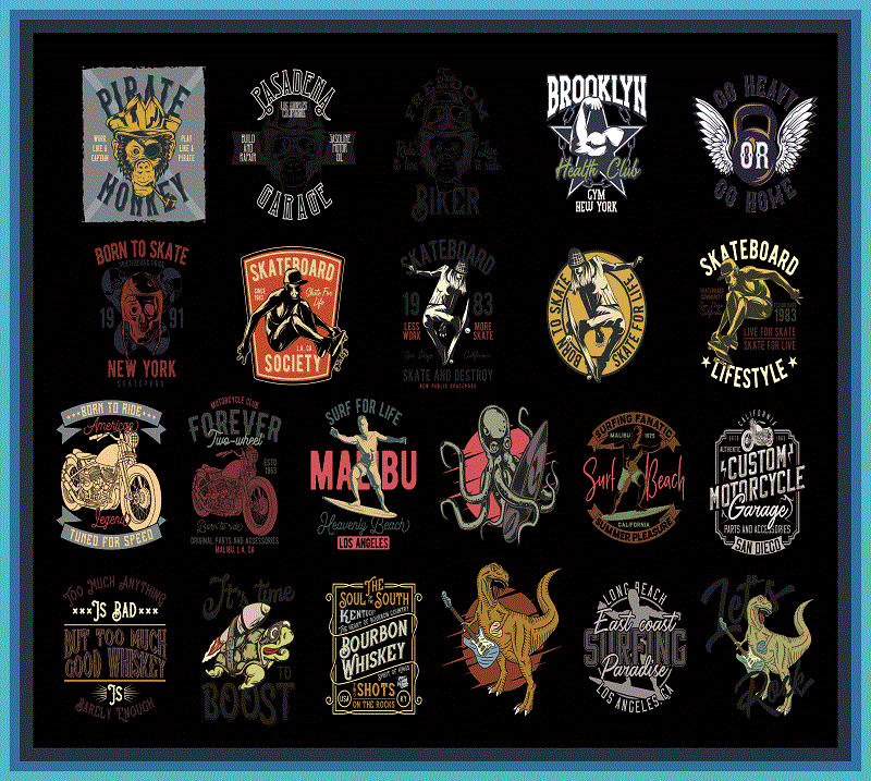 84 Designs T-shirt PNG Bundle, Shirt Bundles, 300dpi PNG, Custom Shirts ...