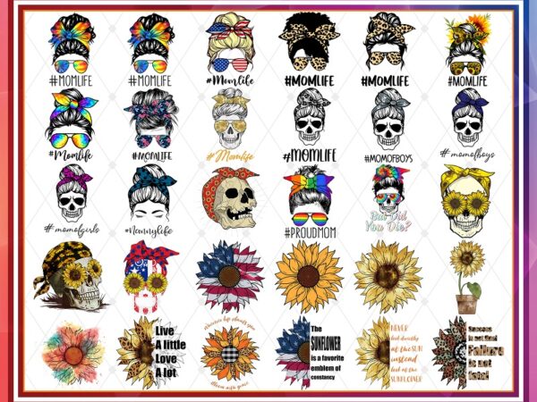 Combo 110+ designs png sunflower bundle, american flag sunflower png, you are my sunshine png, funny skull sunflower, digital download 1016097954