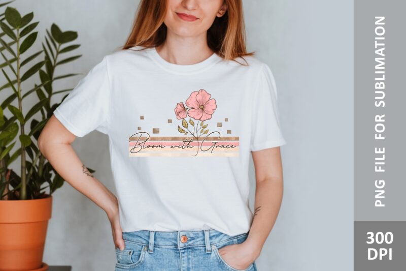 Retro wildflower sublimation bundle, Retro flowers t shirt designs bundle, Inspirational quotes t shirt design