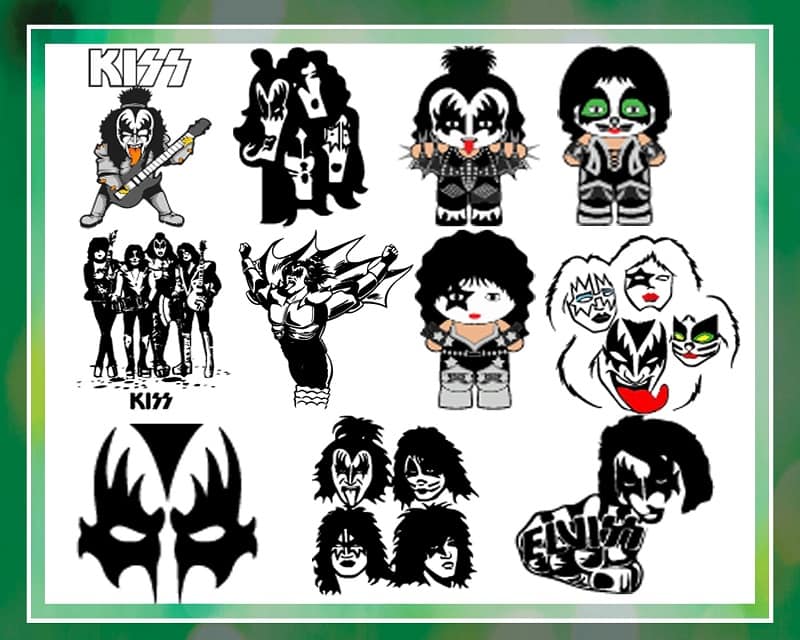 32 Bundle Png Clipart, Silhouette, Svg, Png, Detroit Rock City Png, Detroit Rock City characters, Kiss Army Png, Digital Download 1035788351