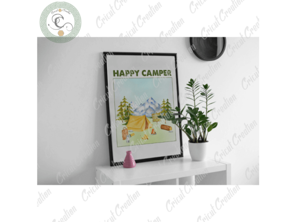 Camping day, camping tent diy crafts, camping life png files , happy camper silhouette files, camping forest cameo htv prints t shirt vector file