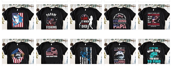 45 PNG Fishing Bundle Printing Tshirt PNG Digital File Download