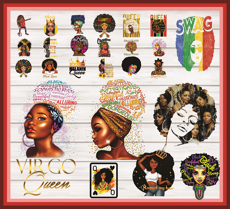 Black Girl You Are Amazing, Black Women , Black Melanin, Black Queen PNG Bundle, Afro Queen, PNG Printable, Sublimation, Digital Download 1019041627