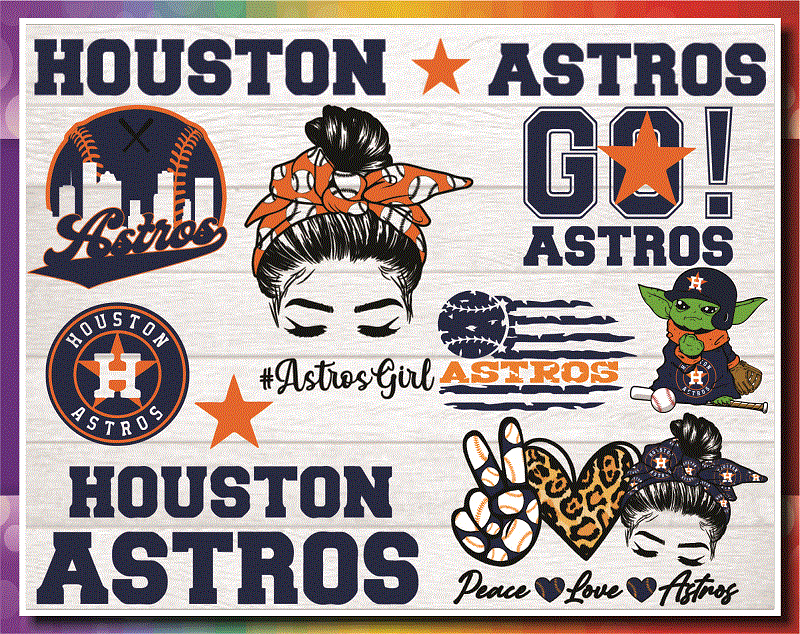 19 Houston Astros Bundle, Houston Astros Clipart, Silhouette, Svg