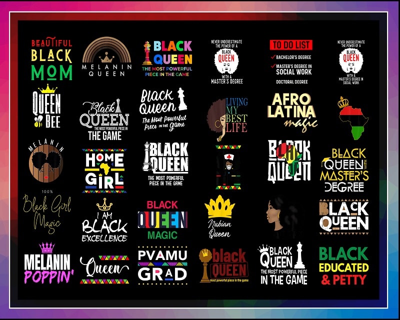 410 Black Queen Bundle PNG, Afro Clipart, Melanin PNG, Black Girl Magic, Strong Black Queen PNG, Black Pride, Afro Women, Digital Download 996868602