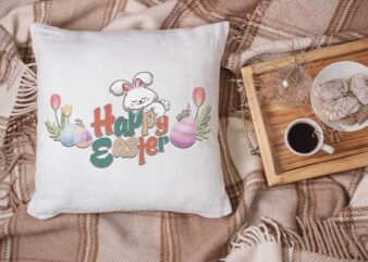Happy Easter Day , Sleepy Bunny Diy Crafts, Easter Day Svg Files For Cricut, Easter Flower Silhouette Files, Rabbit Cameo Htv Prints