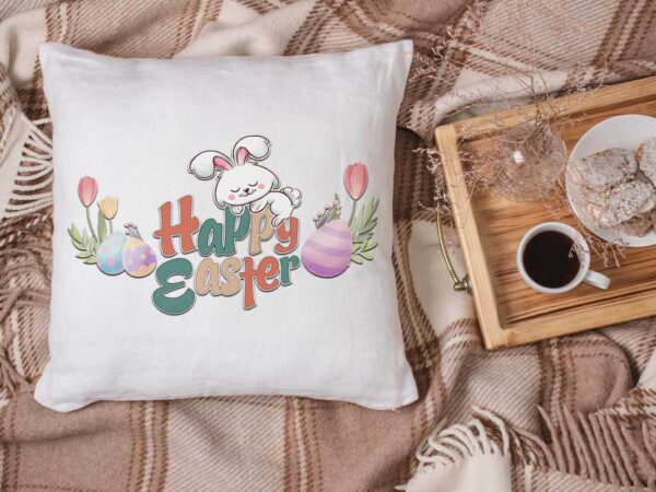 Happy easter day , sleepy bunny diy crafts, easter day svg files for cricut, easter flower silhouette files, rabbit cameo htv prints graphic t shirt