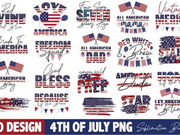 4th of july png sublimation bundle