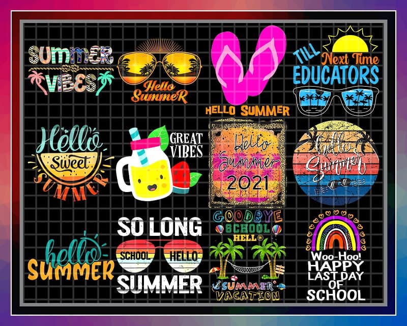 92 Designs Hello summer PNG Bundle, Summer Vibes, Beach, Gnome summer, funny summer, Sublimation, Summer Vacation, Digital download 1006797175
