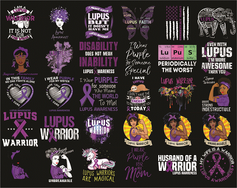 Bundle 155+ Lupus awareness png, Lupus Digital png, Warrio lupus awareness Png, In May We Wear Purple Sublimation Png, Digital Download 1010229867