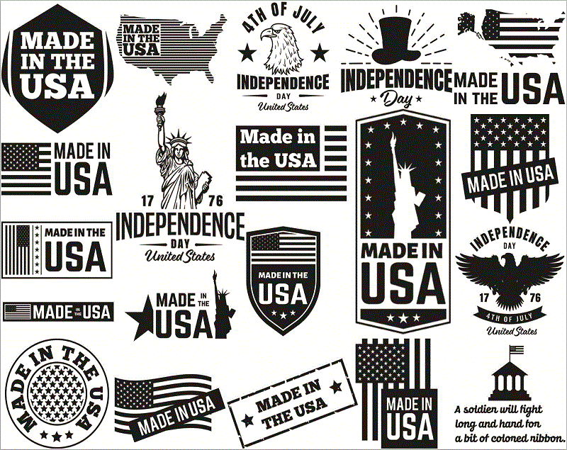Bundle 100 Patriotic Sayings Quotes SVG/PNG, Instant Download, Clipart Files For Cricut & Silhouette, Images, Vectors, Designs Download 1018174934