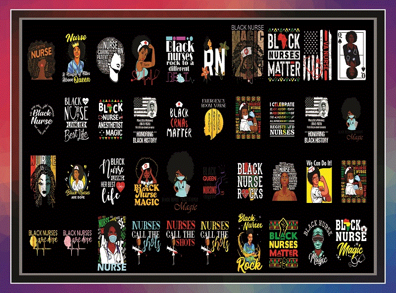 Combo 450+ Black Nurse PNG Bundle, Black Live Matters, Black Nurse Matter, Nurse Life, Dope Black Nurse, Gift For Nurses, Instant download CB959652304