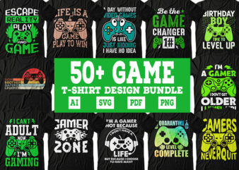 Game tshirt design Bundle, Game tshirt, Game boy shirt, Game design, Kids game tshirt design, Gameing tshirt design, Game design bundle, Video games tshirt design bundle, Game SVG, Game tshirt