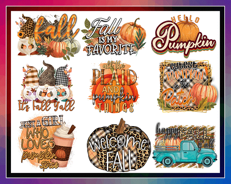 Combo 200+ Fall SVG Bundle, Gnome Fall Png, Pumpkin Png, Fall Sublimation, Farmhouse fall svg, Autumn, Thanksgiving, Instant Download CB1042021072