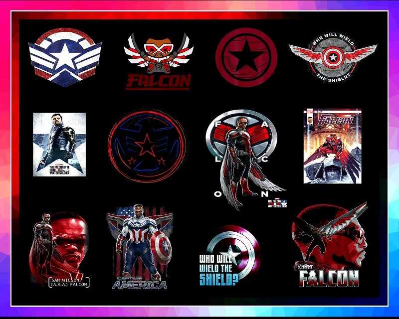 48 The Falcon and The Winter Soldier PNG, Who will wield the Shield ? PNG Transfer or Sublimation, marvel hero, captain american, digital 996336588