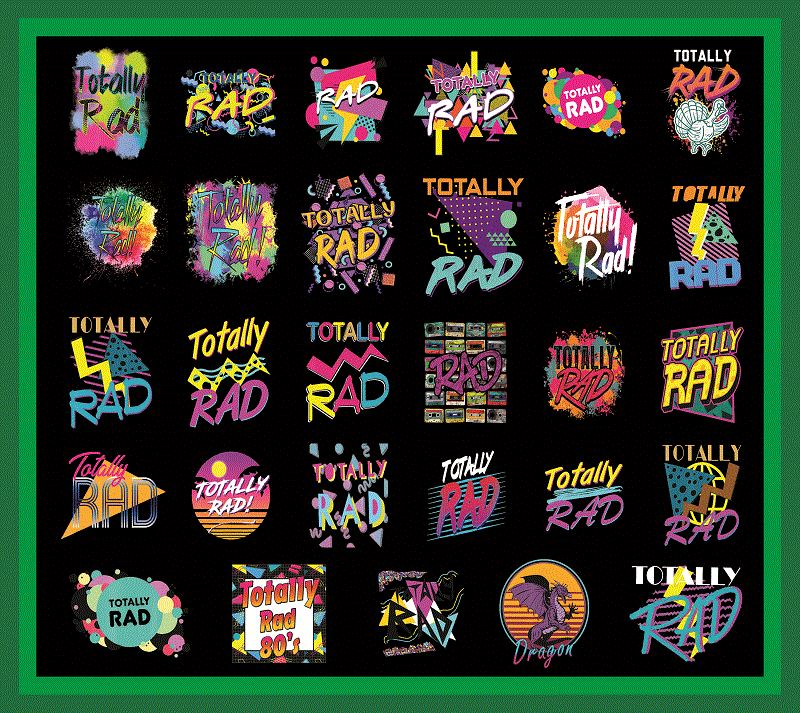 Combo 89 Rad 1980s PNG, Totally Rad 1990s, Miss The 80s Png, Retro Neon Png, 80s Rainbow Png, 90s Retro Png, Totally Rad PNG, I Love 80s Png 1017919501