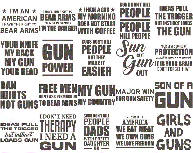 100 Gun Rights SVG/PNG Bundle, Gun Power, Girl And Guns, Guns Make Me Happy, Funny 2nd Amendment SVG, Patriotic svg, Instant Download 1017630464