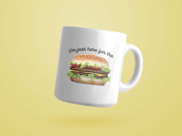 I’m just here for the hamburger png sublimation files t shirt design for sale
