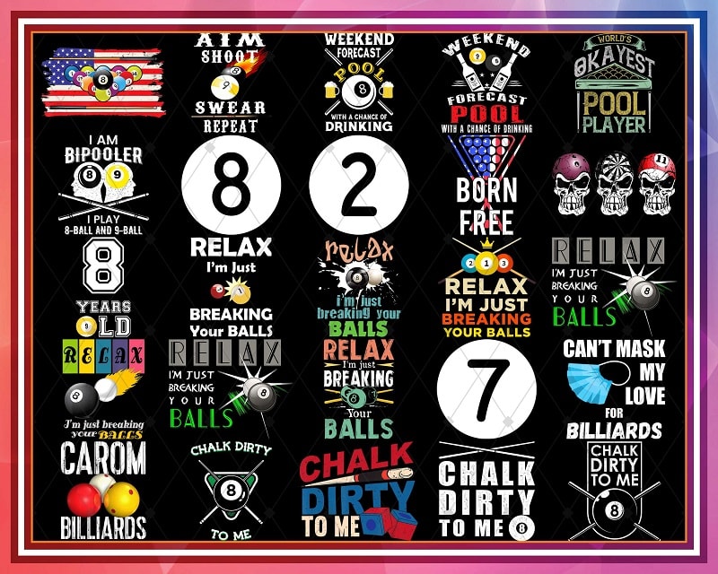 Bundle 400+ Billiards Png, Billiards Pool, Gift for Pool Player Man or Woman, Pool, Billiards, Pool Player, Instant Download 1027754187