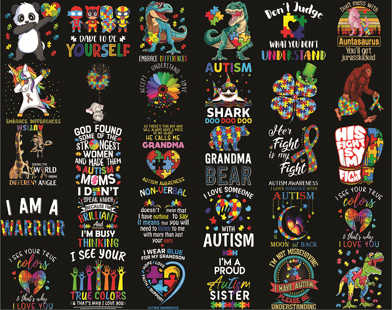 Bundle 185+ Autism PNG, Autism Rainbow PNG, Peace Love autism, Autism Gift, Autism Awareness, Autism Heart, Puzzle Ribbon, Digital Download 936897611