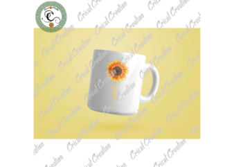 Trending Gifts, Sunflower Faith Diy Crafts, Faith Png Files For Cricut, Sunflower Silhouette Files, Trending Cameo Htv Prints t shirt designs for sale