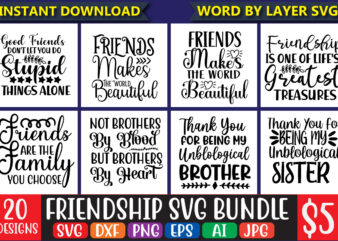 Friendship Svg Bundle vol.3 Svg Vector T-shirt Design Friendship , Friends Svg, Best Friends Svg T-shirt Bundle, Besties To The Resties,best Friends T-shirt Bundle Svg, Svg Files For Cotes, Digital