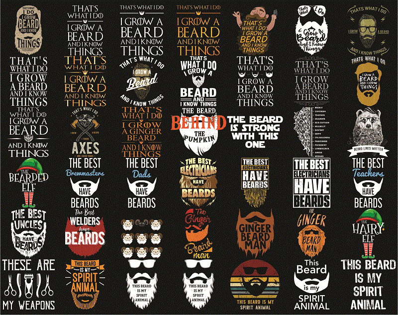 395 Designs Beard PNG Bundle, Gentleman Beard, Color Beard, Skull Love, Father’s Day Png, Papa Png, Happy Fathers Day, Digital Download 1008413350