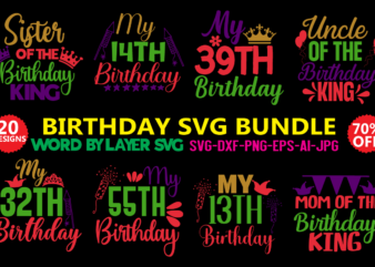 Birthday SVG Bundle Svg Vector t-shirt Design ,Birthday Princess Svg, Birthday Queen Svg, Birthday Squad Svg, Shirt, Birthday King, Drip Cut File Silhouette Cricut,Birthday Queen svg Bundle, Birthday svg Bundle,