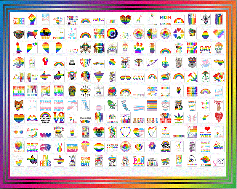 600 PNG LGBT Pride Bundle Digital Download, Festival Outfit, Rainbow Png, Gay Flag Png, Be Proud Be Fabulous Png, Free Mom Hugs PNG 990431191