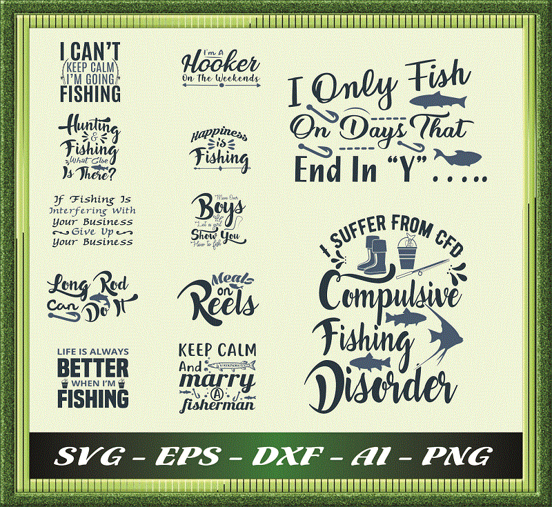 94 Fishing SVG Bundle, Shirt Fishing Quote svg, Fishing Fonts svg Bundle, Fishing Design Bundle svg, Svg Files For Cricut, Instant Download 966838786