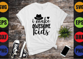 i make awesome kids t shirt design for sale