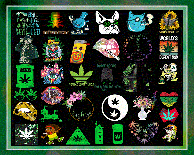 Combo 298 Cannabis Png Designs, Bundle Png File, Dope Bundle, Smoke weed Png, Png Download, Digital Print Design, Instant Digital Download 1034748298