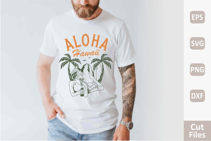 vintage beach t shirt design