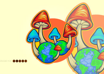 Celebrate international world fungus day Illustrations