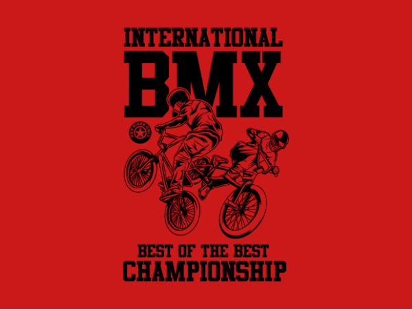 Bmx international championship t shirt template