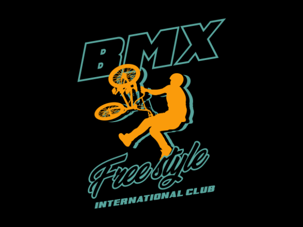 Bmx international club poster t shirt template