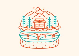 Burger Shop in Nature