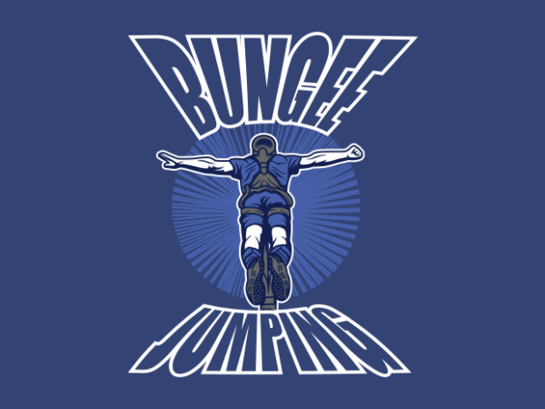 Bungee jumping t shirt template