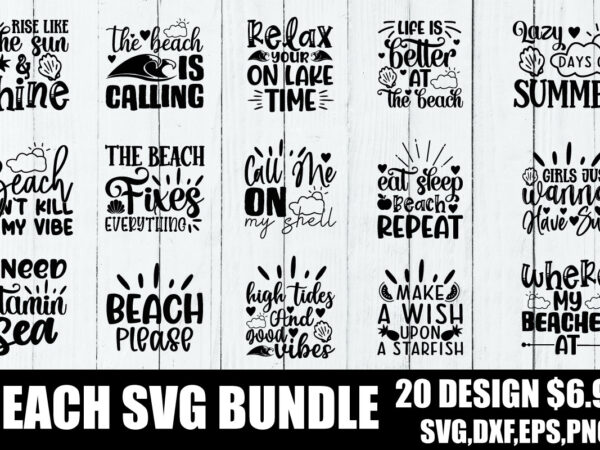 Beach svg bundle t shirt template