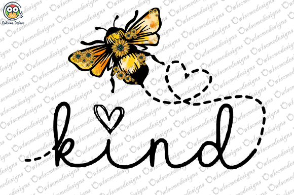 Bee kind sunflower t-shirt design