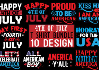 4th July T shirt Design Bundle